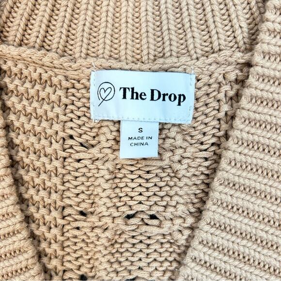 The Drop Camille Cable Cotton Sweater Vest Adobe Brown Terra Cotta Size S - Picture 5 of 8